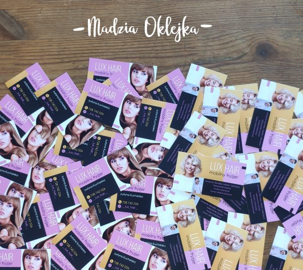 Wizytówki dla Lux Hair