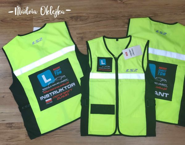 Kamizelki odblaskowe dla kursantów OSK Marzanna Olkusz