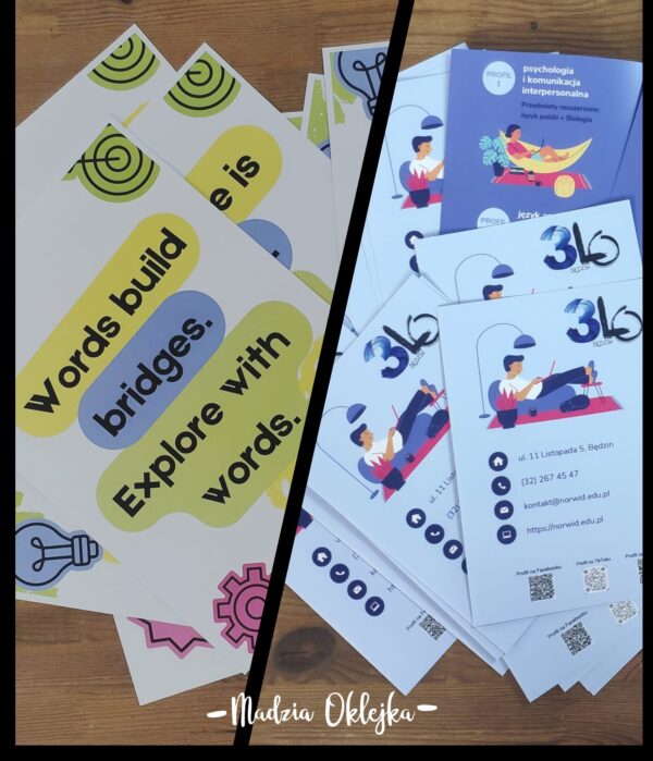 Materiały reklamowe dla III LO im. C K. Norwida, Będzin