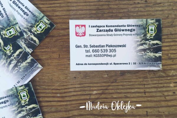Wizytówki dla pana… generała ;)
