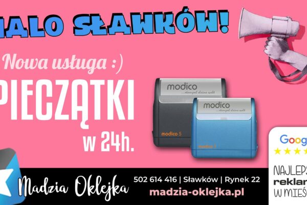 Nowa usługa w Sławkowie – pieczątki :)