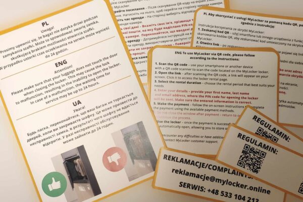 Naklejki do lockerów, Katowice