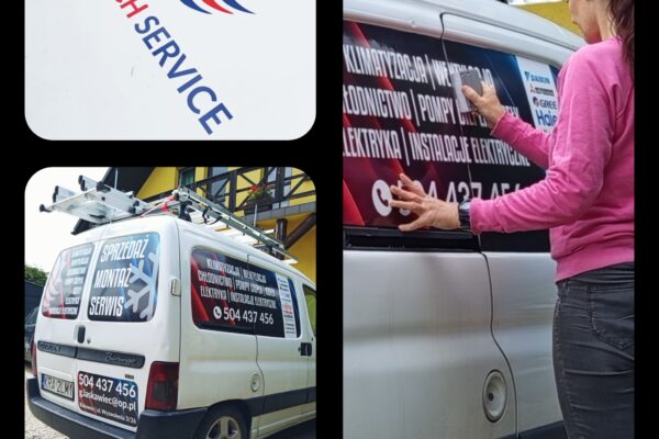 Okleiny samochodu dla Multitech Service, Bukowno