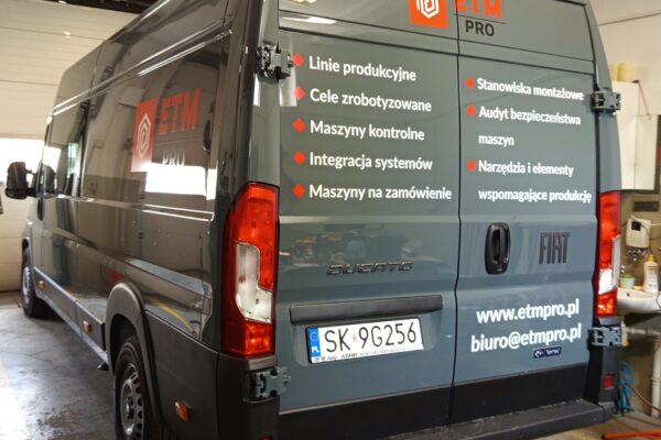 Okleiny samochodu dla ETM PRO Sp. z o. o., Bukowno