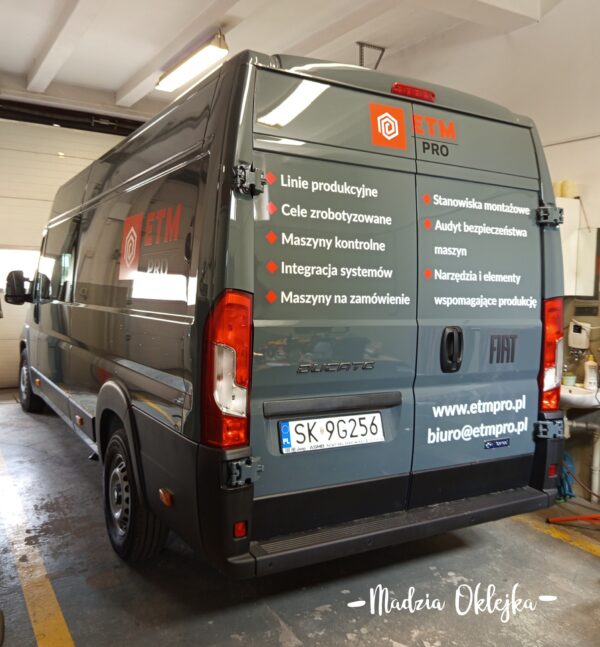 Okleiny samochodu dla ETM PRO Sp. z o. o., Bukowno