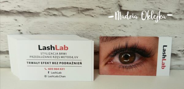 Wizytówki dla LashLab, Sławków