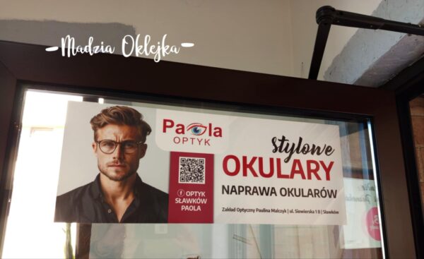 Wymiana oklein reklamowych, Optyk Paola Sławków