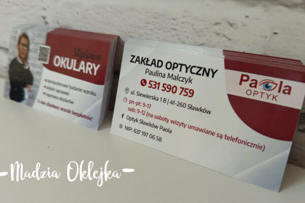 Wizytówki firmowe, Paola Sławków