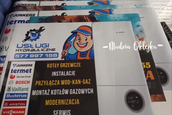 Magnesy reklamowe, Usługi Hydrauliczne – Bolesław