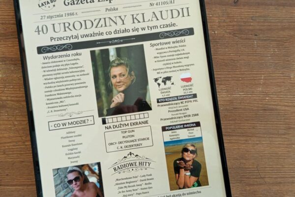 Prezentowa „gazeta” urodzinowa, Sławków