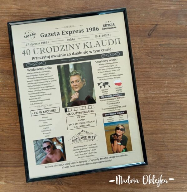 Prezentowa „gazeta” urodzinowa, Sławków