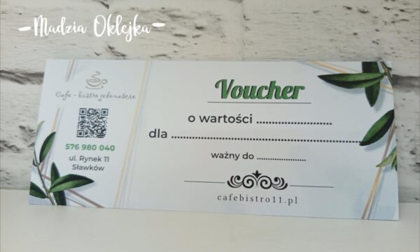 Vouchery podarunkowe, Cafe Bistro Jedenaście, Sławków