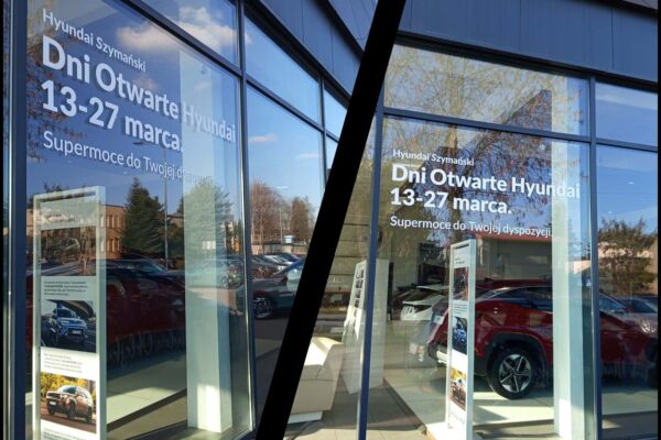 Okleiny na witrynie, Hyundai Szymański Dąbrowa Górnicza