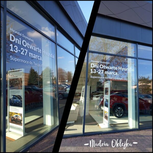 Okleiny na witrynie, Hyundai Szymański Dąbrowa Górnicza
