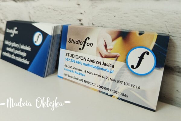 Wizytówki dla Studiofon, Sławków