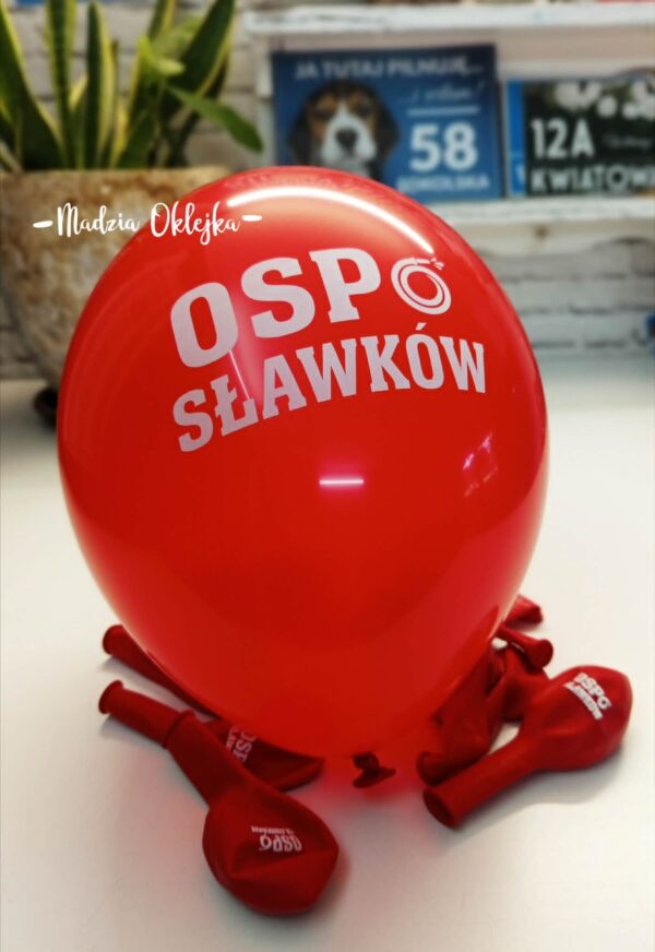 Balony z nadrukiem, OSP Sławków